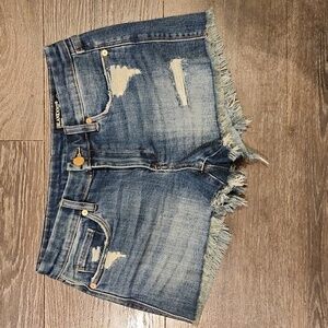 ❤️ NWOT! BLANK NYC ESSEX CLASSIC CUT-OFF STRETCH DENIM JEAN SHORTS, 4 (27)
